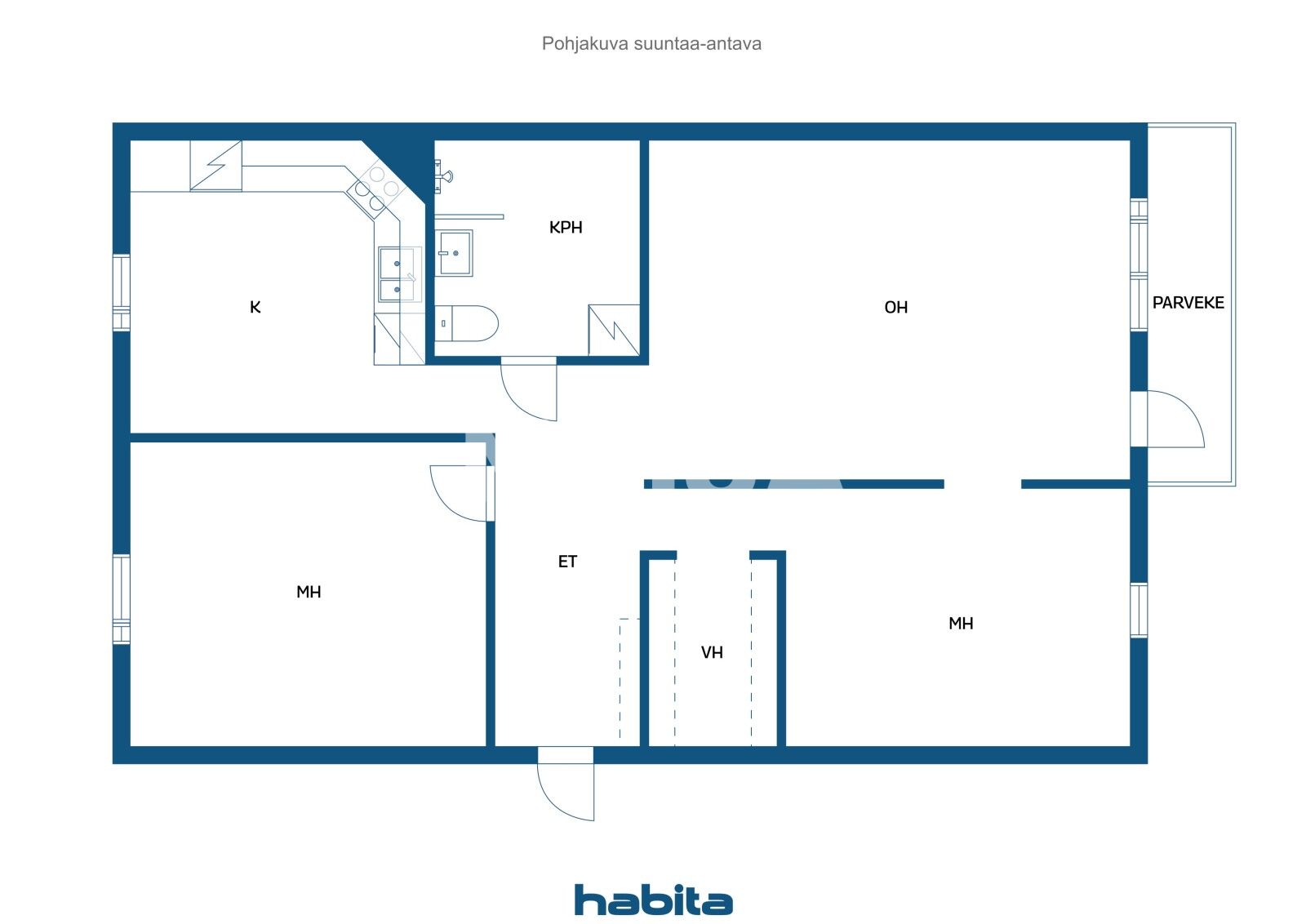 Mieszkanie 3 pokoi 72 m² Seinajoki sub region, Finlandia