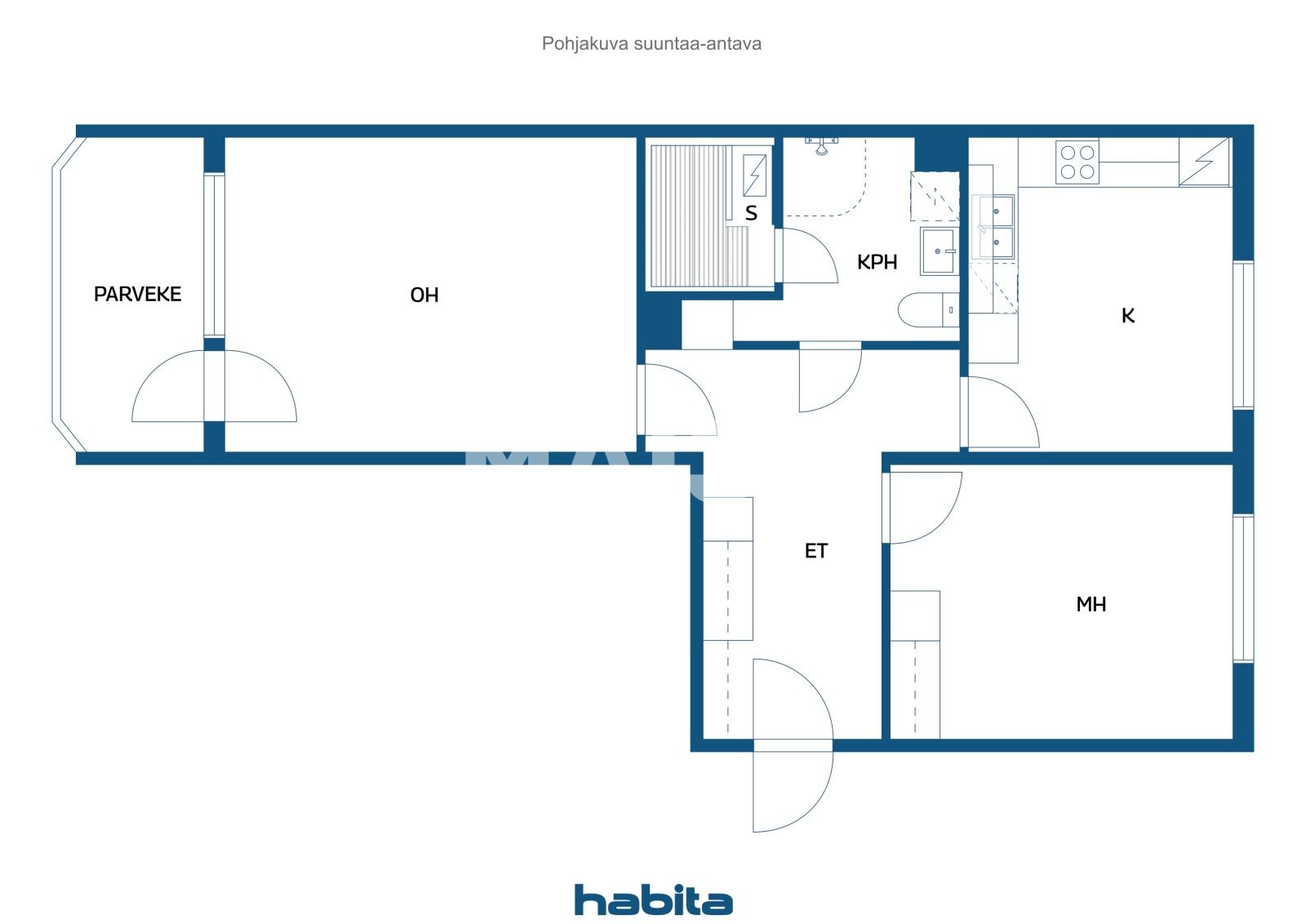 Wohnung 2 zimmer 65 m² Garnison, Finnland