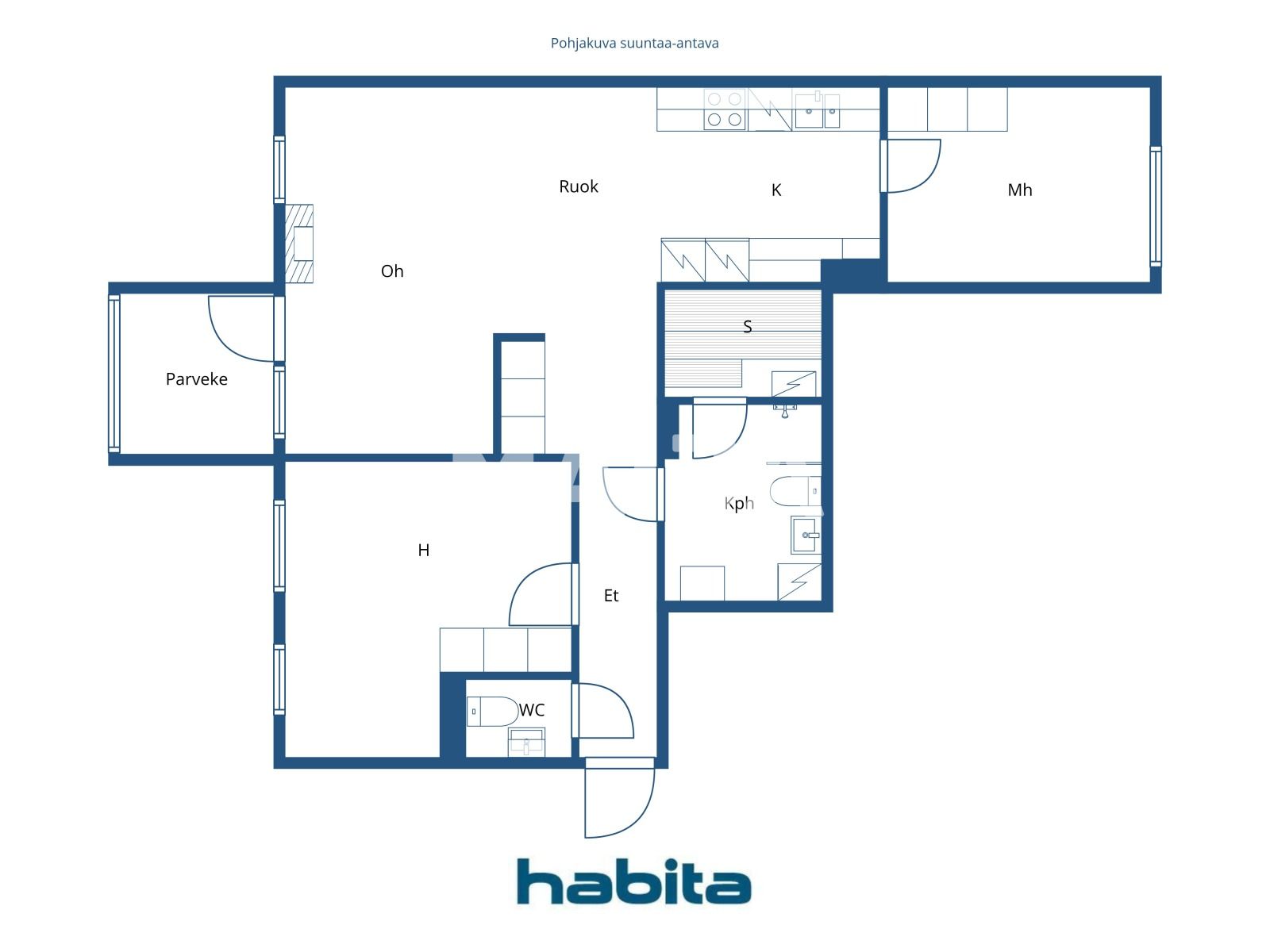 Appartement 3 chambres 78 m² Helsinki sub region, Finlande