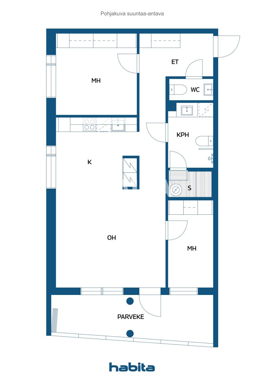 Appartement 3 chambres 70 m² Oulu sub region, Finlande