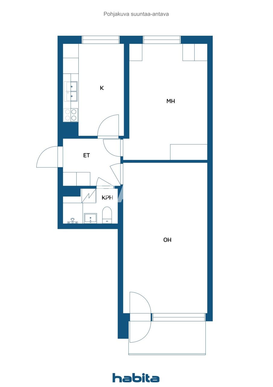 Wohnung 2 zimmer 50 m² Tampere sub region, Finnland