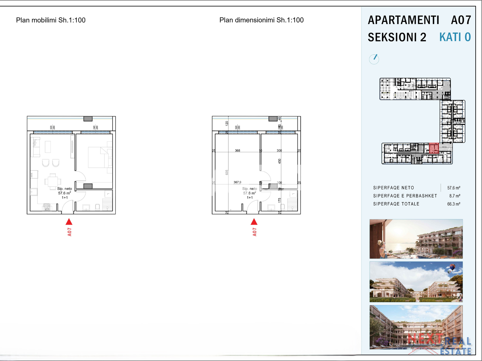 Appartement 2 chambres 58 m² Radhime, Albanie