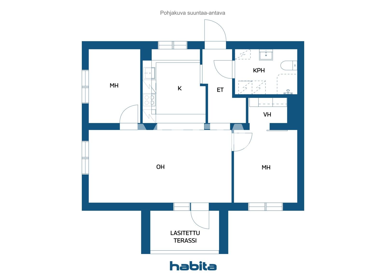 Appartement 3 chambres 59 m² Helsinki sub region, Finlande