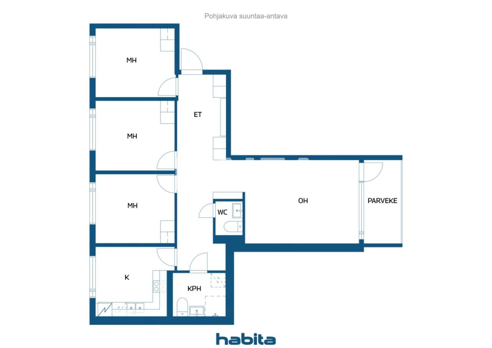 Apartamento 4 habitaciones 85 m² Muurola, Finlandia