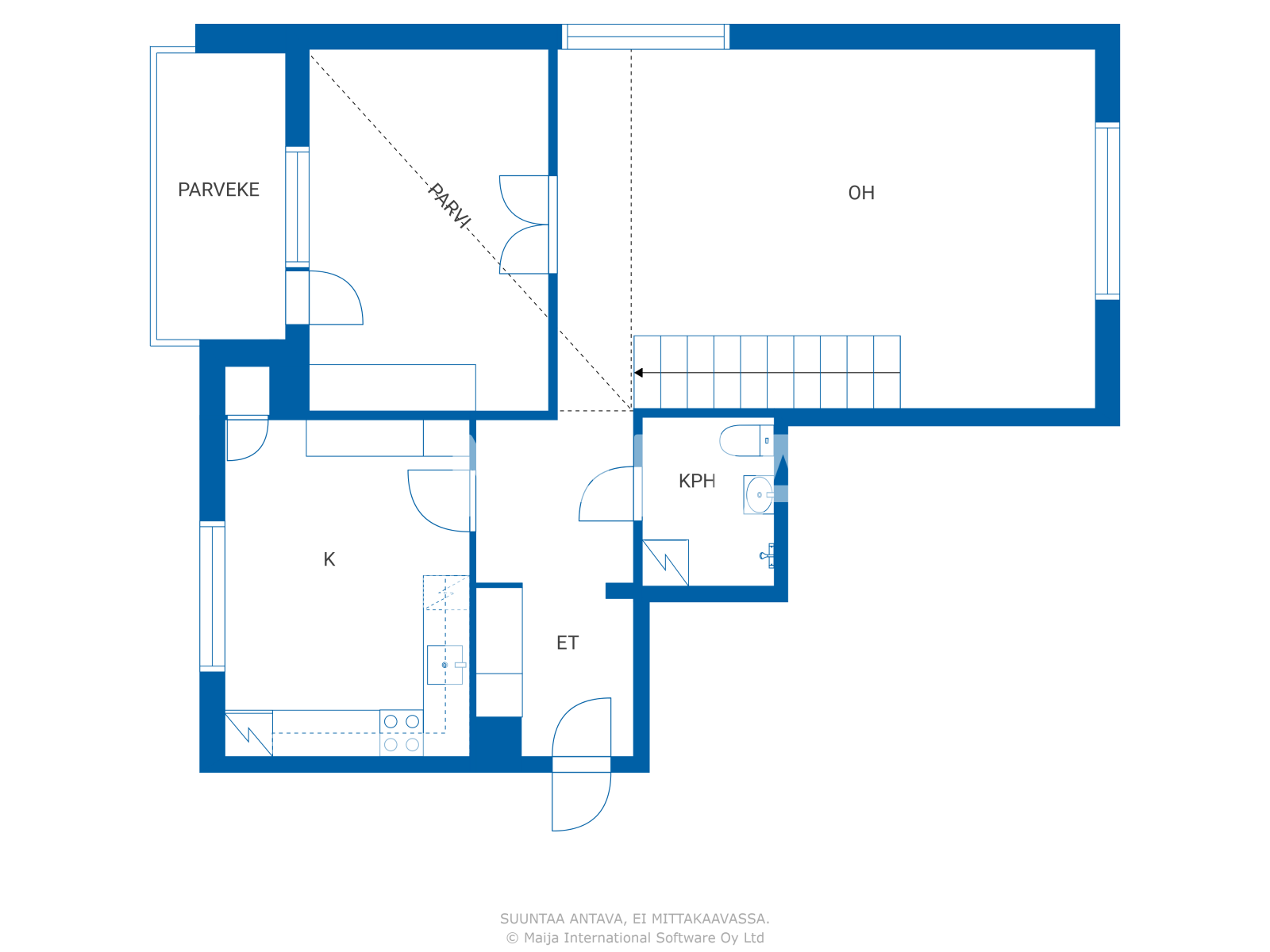 Appartement 2 chambres 76 m² Helsinki sub region, Finlande