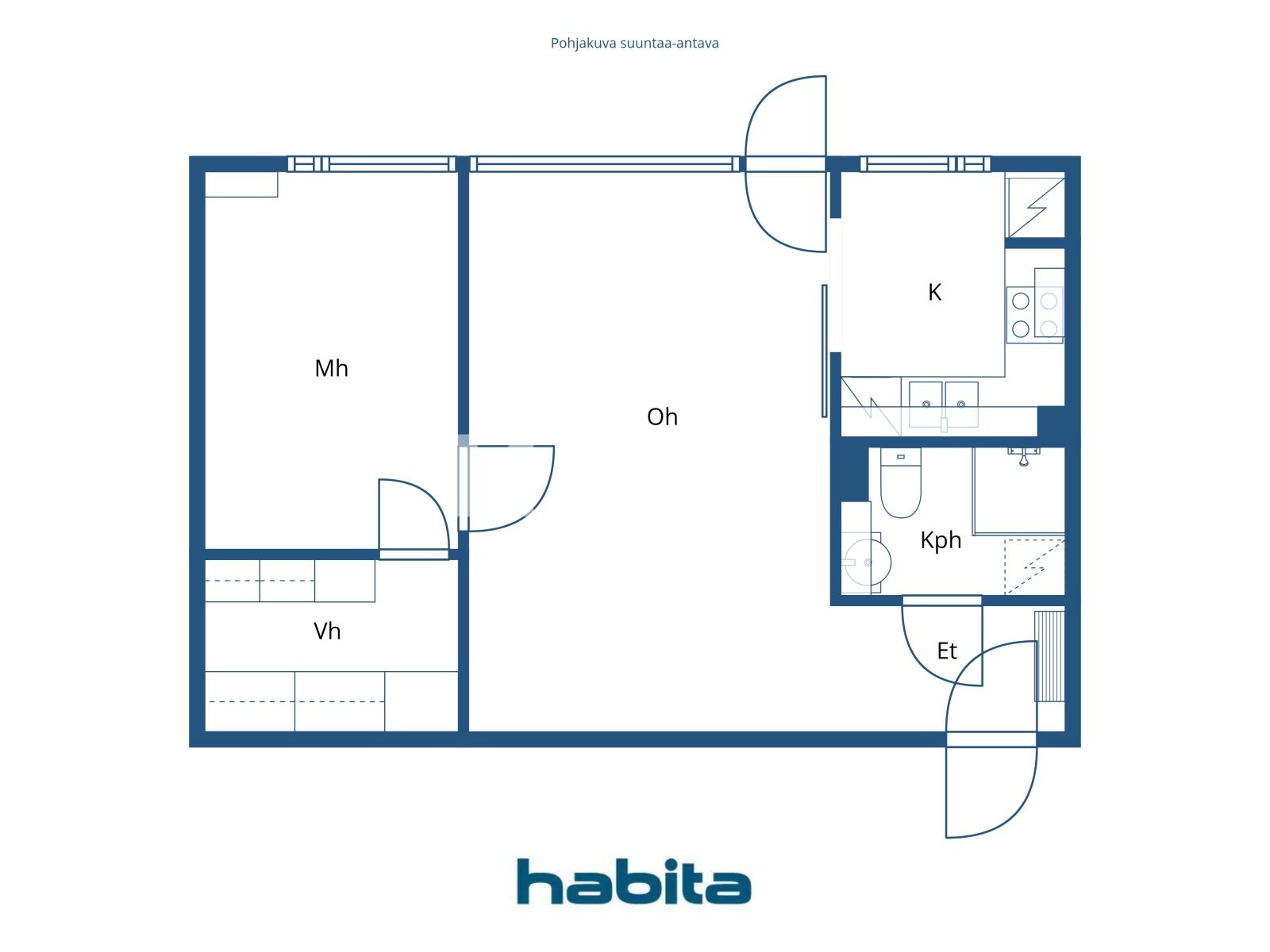 Appartement 2 chambres 48 m² Helsinki sub region, Finlande