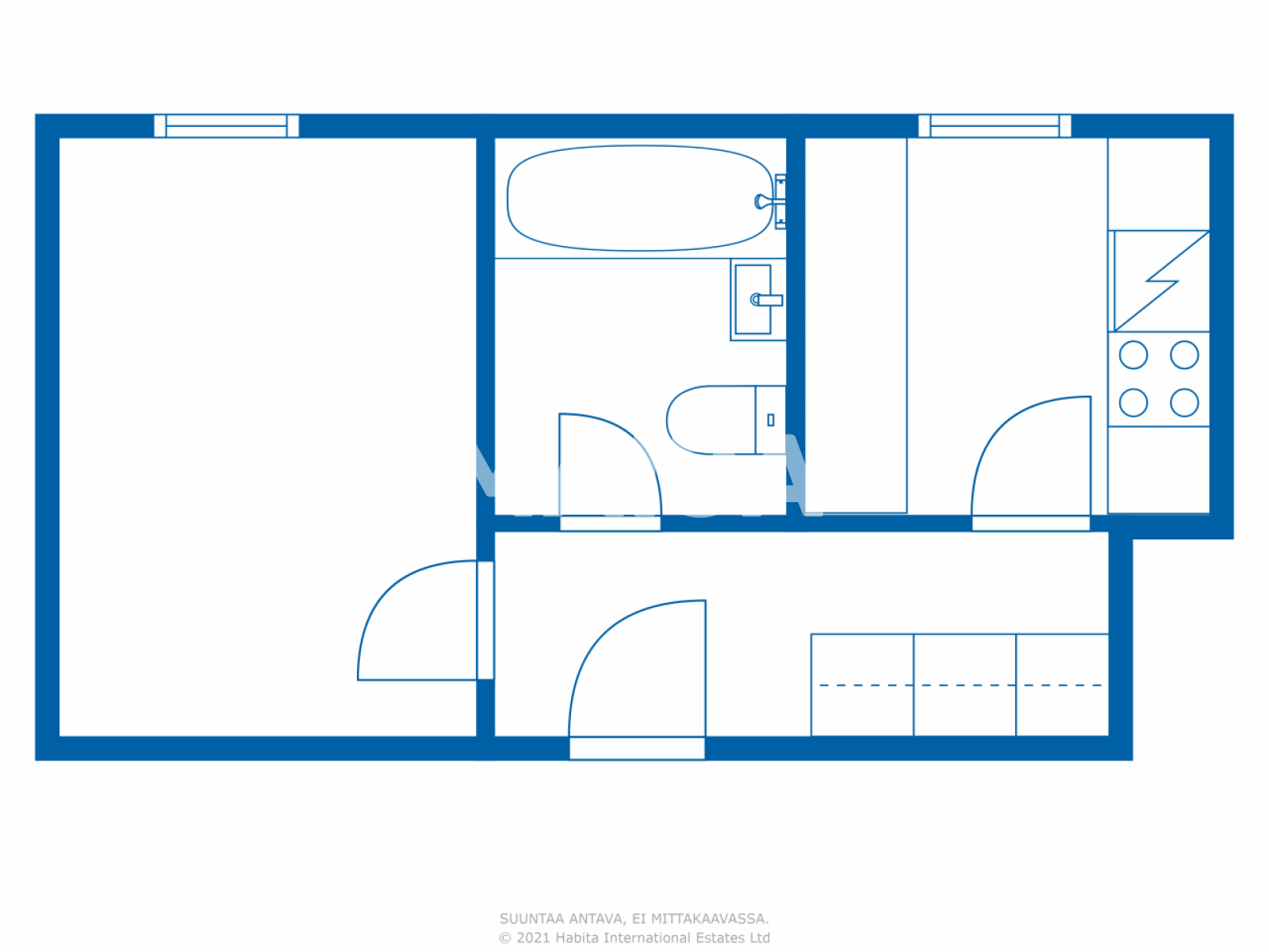 Appartement 1 chambre 28 m² Porvoo sub region, Finlande