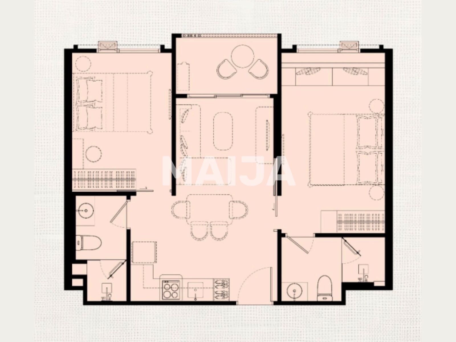 Wohnung 3 zimmer 58 m² Sakhu, Thailand