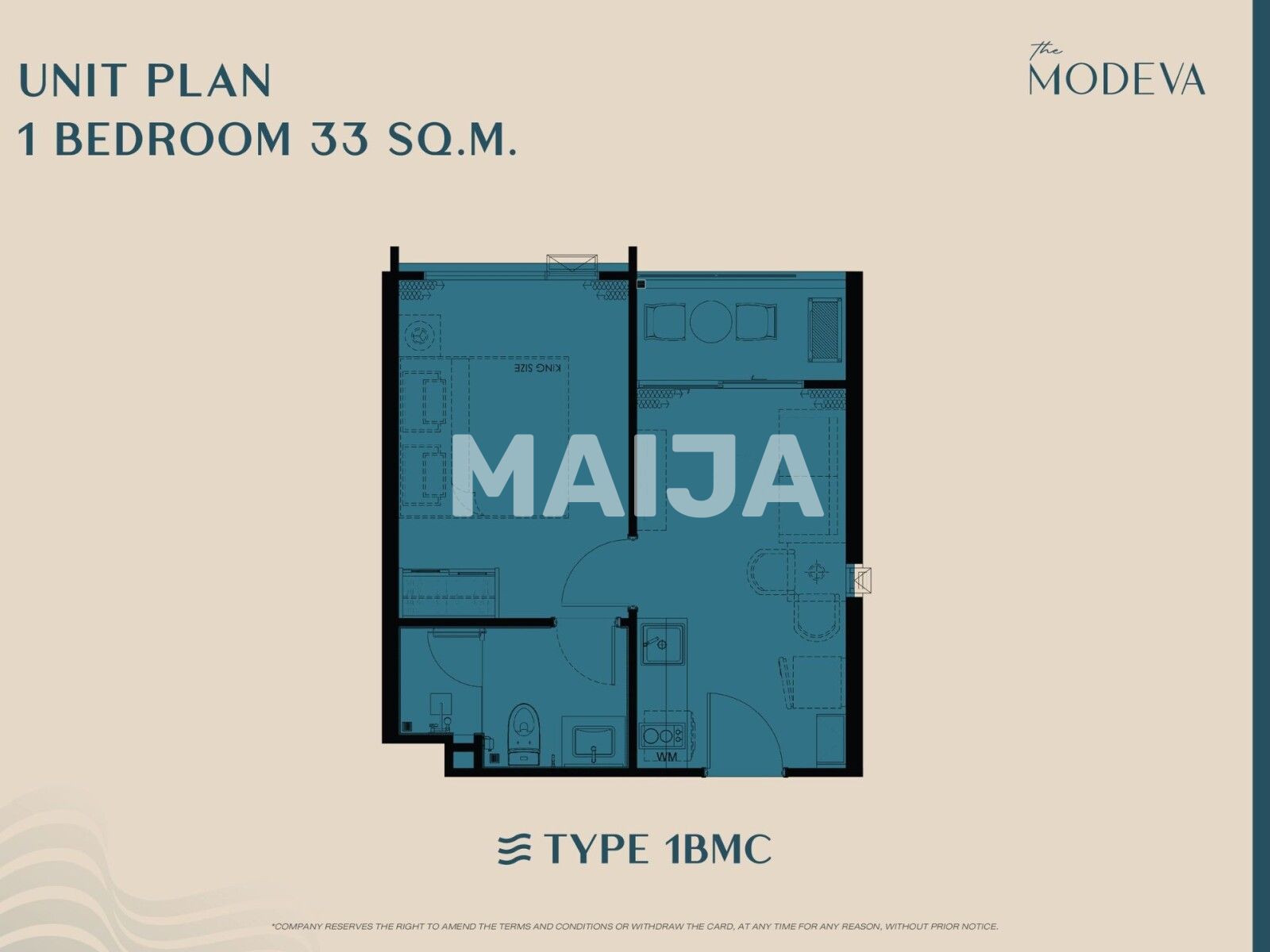 Квартира 2 комнаты 33 м² Choeng Thale, Таиланд