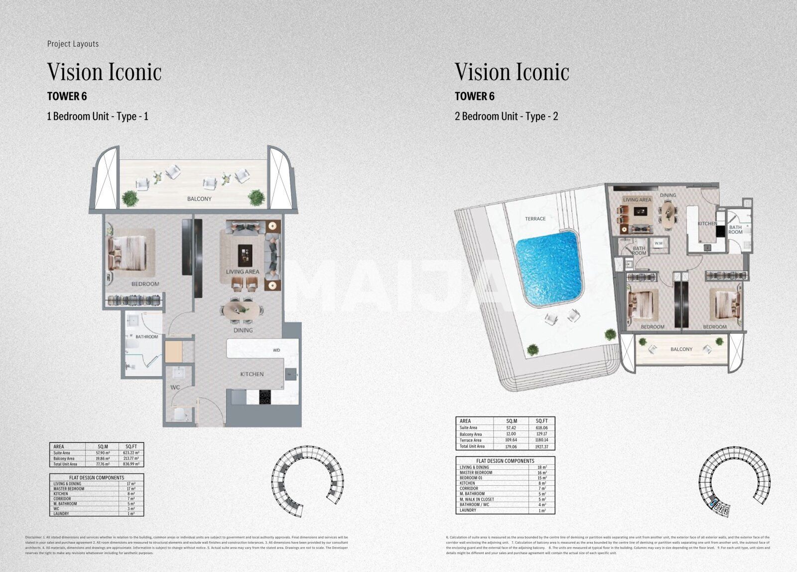 1 bedroom apartment 30 m² Dubai, United Arab Emirates