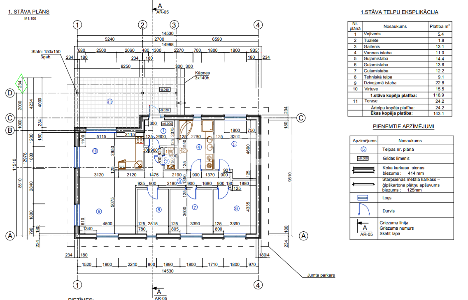 Haus 4 zimmer 119 m² Uexküll, Lettland