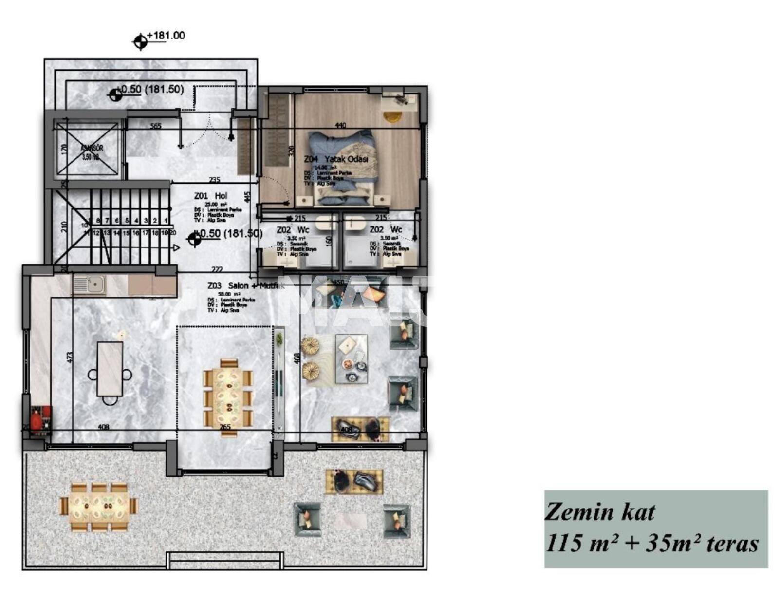 Вилла 8 комнат 450 м² Кестель, Турция