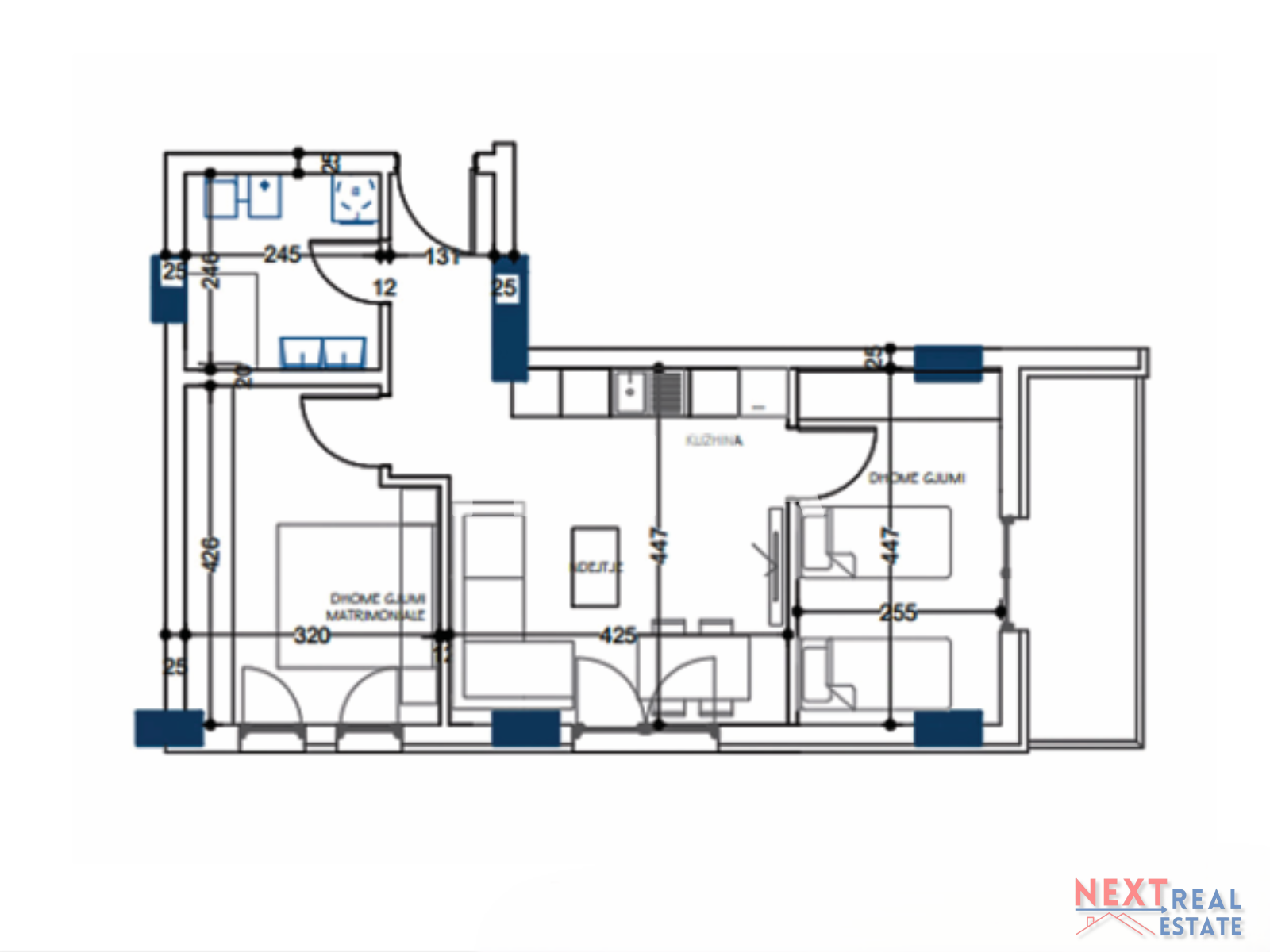 Квартира 3 комнаты 84 м² Paskuqan, Албания