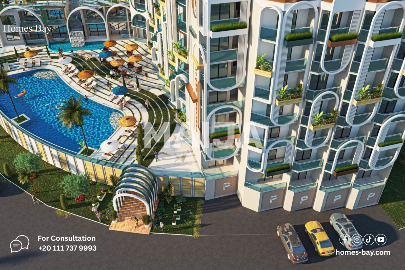 1 bedroom apartment 87 m² Al Ahia', Egypt